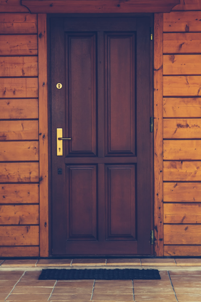 A classic wooden door