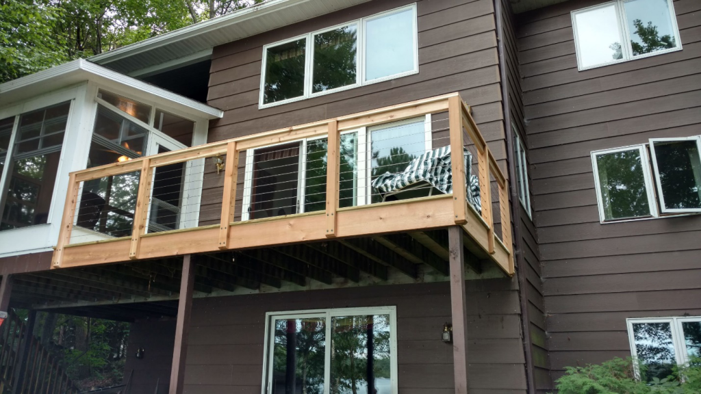 A house with a balcony