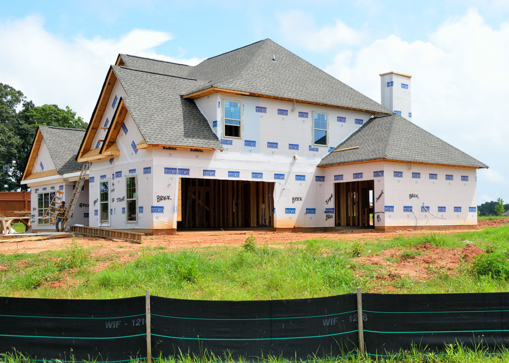 a house under construction