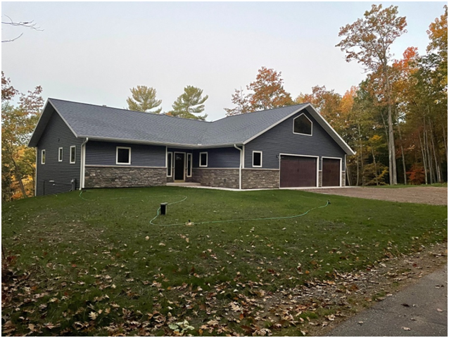 New home construction in Northern Wisconsin