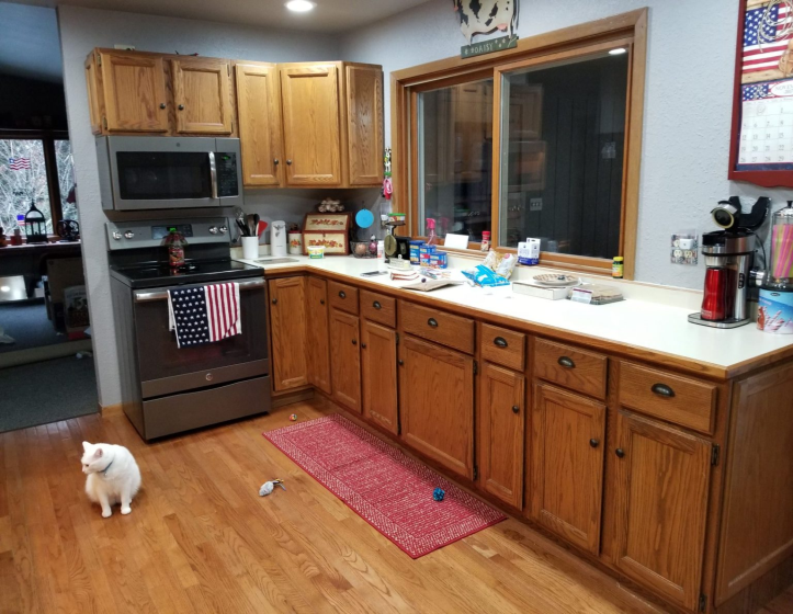 A beautifully remodeled kitchen showcasing modern design.